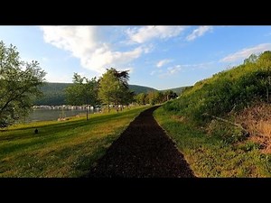 15 Minute Scenic Nature Sound Virtual Bike Ride | Greenside Pathway @ Raystown Lake, Pennsylvania