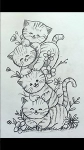 Kitten drawing/pencil drawing for beginners