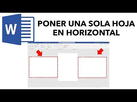 How to put a single sheet horizontally in WORD - Tutorial 2023