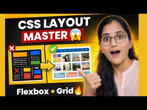 CSS Flexbox & Grid Masterclass 🔥 | Complete Layout Guide with Projects (2026)