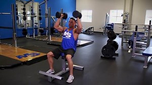 Seated Neutral Grip Dumbbell Shoulder Press