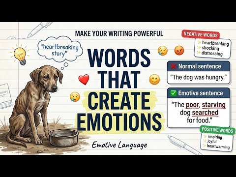 Emotive Language Explained | Make Your Writing Powerful |These Words Control Emotions!|IGCSE English