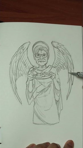[ASMR] Drawing @cookingwithlynja As An Angel