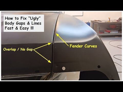 How to Fix BAD Hood / Fender Gap FAST & EASY ! DIY Auto Restoration