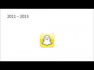 Snapchat logo evolution 2011 - 2017