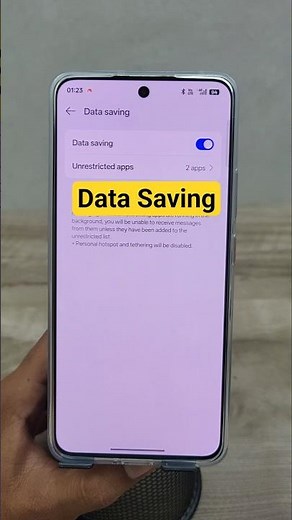 how to enable data saving mode in realme #datasaver #realme #android