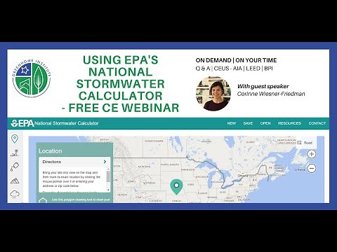 Using EPA's National Stormwater Calculator