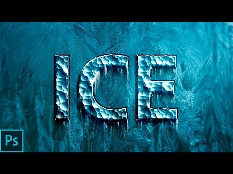 How to create ice or frozen text effect in Photoshop (Adobe Photoshop CC 2017 Tutorial)