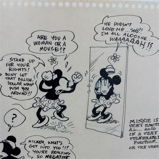 John Kelly | Gary Hallgren, some MICKEY MOUSE sketches from an AIR PIRATES exercise, 1971. Next month, Gary will be with me at the Dummy Table at MoCCA... | Instagram