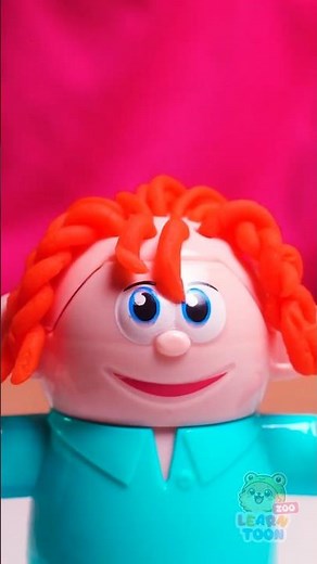 🤪 Wacky Plasticine Hairstyles! 🎨 Let’s Get Silly Together! 💇‍♂️ #Kids #Shorts