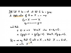 Group Actions - 32 - A First Course in Abstract Algebra