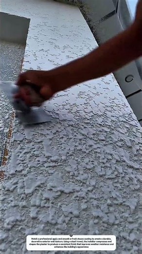 Professional Stucco Texture Finish | Amazing Exterior Wall Plastering Technique
