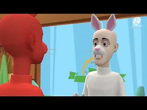 Evil male bunny Rabbit rushes his dad/grounded