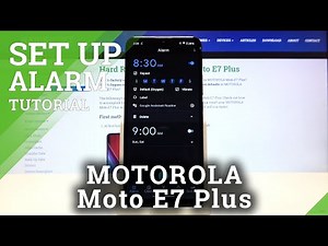 How to set up an alarm clock in MOTOROLA Moto E7 Plus