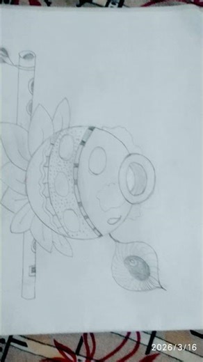 How to make a drawing of flute and Matka