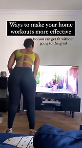 I lost 35 lbs doing dance workouts in my living room so I’m here to tell you that you do not need a gym to get fit . Here are a few ways to see more results with your body goals at home 🏠 👇🏾 . 👉🏾 Follow a structured plan that is based on your body goals. Consistency is 🔑! The more you can plan ahead, the more you’ll be able to stick to your plan . 👉🏾 Master bodyweight exercises like squats, planks and push-ups. This will set you up for success when you’re ready to progress your workouts 
