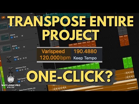 How to Transpose Anything in Logic Pro - Yes, Even Entire Project