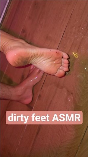 ASMR cleaning dirty feet | Dirty nails and legs