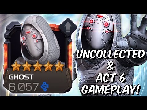 5 Star Ghost Uncollected & Act 6 Gameplay! - Rank 3 Unawakened GOD - Marvel Contest of Champions