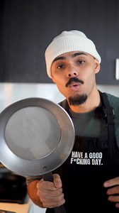 How To Season A Carbon Steel Pan 🍳 Step 1: Pre-heat the oven to 230°C/450°F. Wash the pan very well. Scrub the beeswax that's used to protect the pan. This will stop the seasoning from staying on. Step 2: Dry very well with a paper towel. Use the stove to further dry it on low heat. Step 3: Add a touch of grapeseed oil to a paper towel and evenly coat the whole pan. Even the outside part. If you need to add more, do so, but make sure you wipe off all the excess drippings. Step 4: Place it upsid