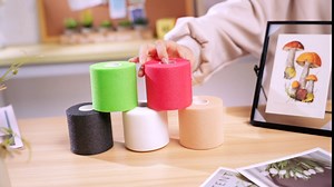 Nuanchu 30 Yards Pre-wrap Athletic Tape Pre Wrap Athletic Foam Underwrap Tape Foam Underwrap Bandage for Hair Soccer Sports Wrists Elbows Knees Ankles 2.76 Inches(White)
