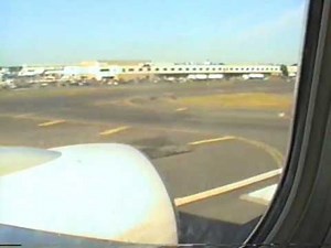 TWA Landing in JFK New York City in August 1999