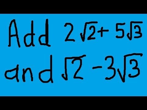 addition of square root numbers || class 9 maths NCERT example || maths