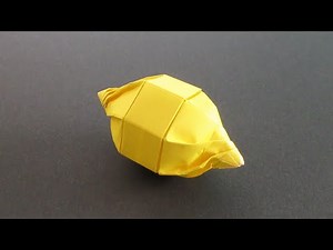 【折り紙】れもん(檸檬)【origami】Lemon no.2