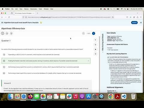 AP CSP Exam Review | Algorithmic Efficiency