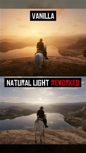 Vanilla vs NLR Graphics Mod Comparison #rdr2 #rdr2shorts #redeadredemption2 #mods #rdr2mods