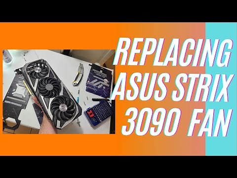 Replacing an ASUS STRIX RTX 3090 Fan, Thermal Pads, and Shroud and Backplate Removal