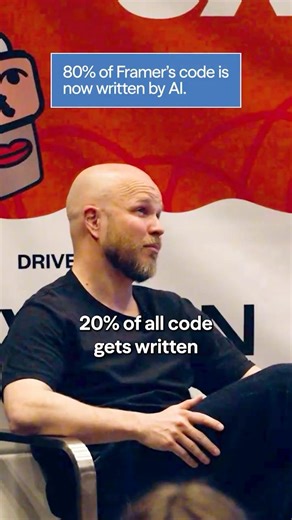 80% of Framer's code is now written by AI