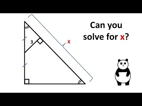 Isosceles Right Triangle. Geometry video.