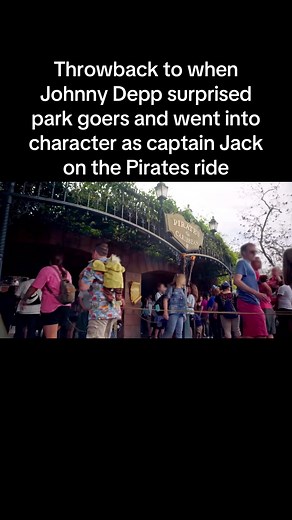 Johnny Depp's Surprise Appearance on Pirates Ride
