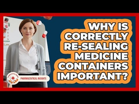 Why Is Correctly Re-sealing Medicine Containers Important?