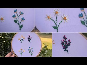 Beautiful 3D Cosmos Flower Embroidery – Step-by-Step Dimensional Tutorial