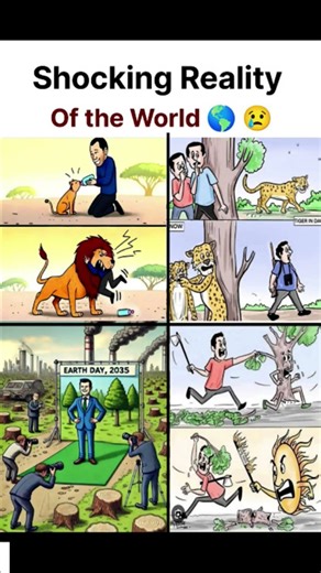 This viral cartoon perfectly captures the "shocking reality" of our world.#viral #new #subscribe