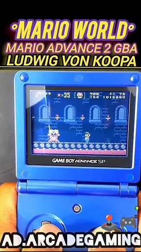 Super Mario Advance 2 Ludwig Von Koopa Boss Fight - Played On Nintendo Game Boy Advance SP GBA