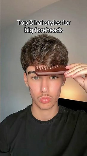 Top 3 hairstyles for big foreheads
