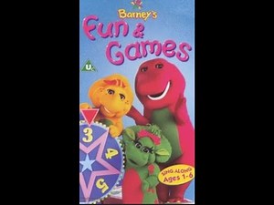 Opening & Closing to Barney's Fun and Games UK VHS (1998, Version 2)