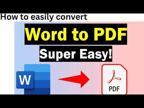 How to convert Word to Pdf file?