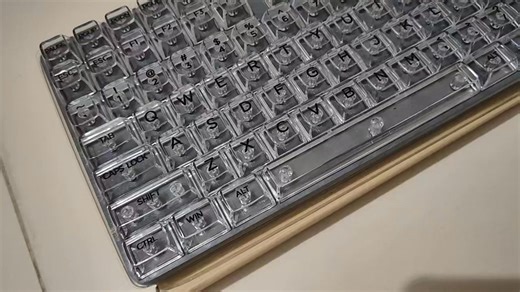 1.1K views · 3 comments | #transparent Keycap Profile: CSA Frosted white / Smokey Black 119pcs(+/-) keycaps Material : PC Sound type: mostly clacky | GAmE On | Facebook