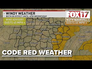 CODE RED WEATHER: Intense winds roll into Middle Tennessee