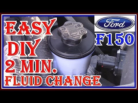 DIY POWER STEERING FLUID CHANGE QUICK AND EASY - FORD F150