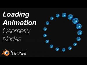 [3.2] Blender Tutorial: Loading Animation Using Geometry Nodes