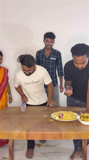 Funny Chicken Biryani Bottle Flip Challenge with Friends✌️😂🤣😅