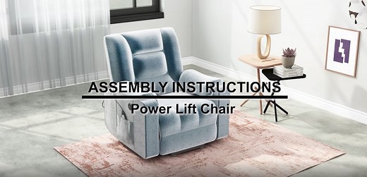 Watch Assembly Guide for the Power Recliner  Lift Chair on Amazon Live