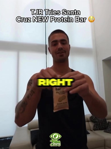 TJR Tries Santa Cruz’s NEWEST Product 👀🏝️ #santacruzpaleo #santacruzmedicinals #proteinbar #tjr #kickclips @SantaCruzPaleo @Santa Cruz Medicinals
