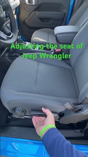 How To: Adjusting and Raising the seat height on my Jeep Wrangler with Manual seats