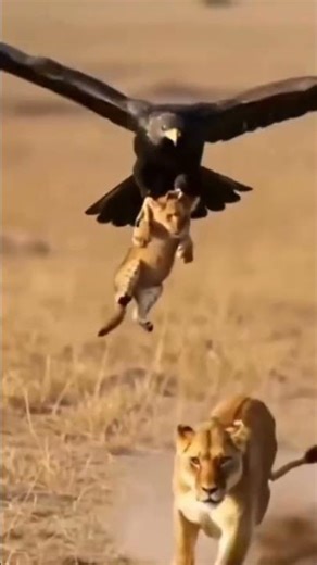 Eagle Snatches Baby Lion | Mother’s Epic Rescue Shocks Everyone! | Nature Animal Wild Life